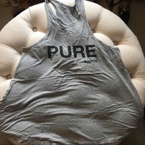 Pure Barre grey swing tank